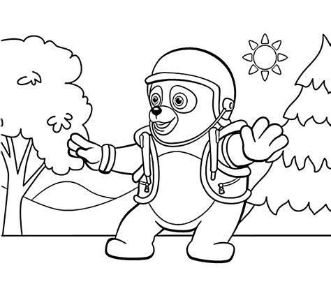 Agent Oso Coloring Pages For Kids Printable Free Special Agent Oso