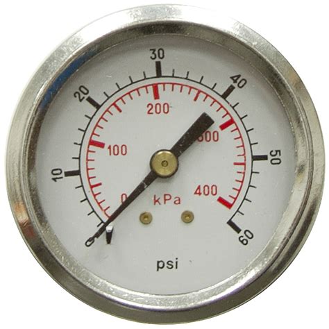 60 Psi 2 Pm Dry Gauge Pressure And Vacuum Gauges Pressure Gauges