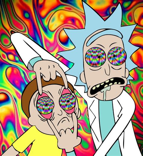 Psychedelic Rick And Morty Design Funny Post 4k Best Of Wallpapers