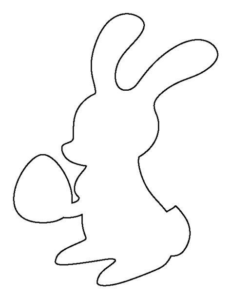 Bunny template to print source: Printable Easter Bunny Template