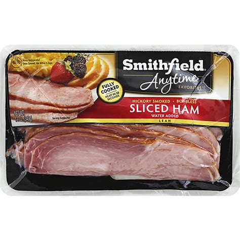 Smithfield Anytime Favorites Ham Boneless Hickory Smoked Sliced