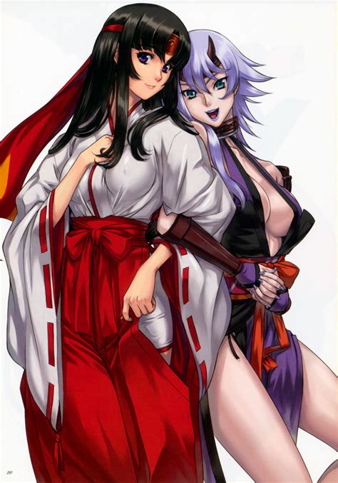 Queens Blade Tomoe And Shizuka I Amaterasu Anime Art And Photo