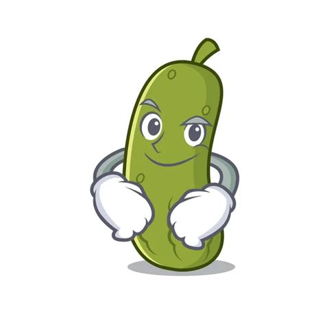 Angry Pickle Mascot Cartoon Style Stock Vector Image By ©kongvector
