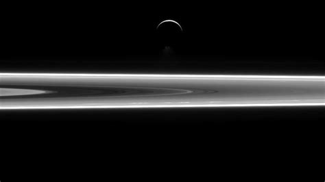 A Glorious New Cassini Image Shows Enceladus Floating Above Saturns