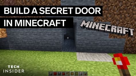 How To Make A Secret Door In Minecraft Youtube