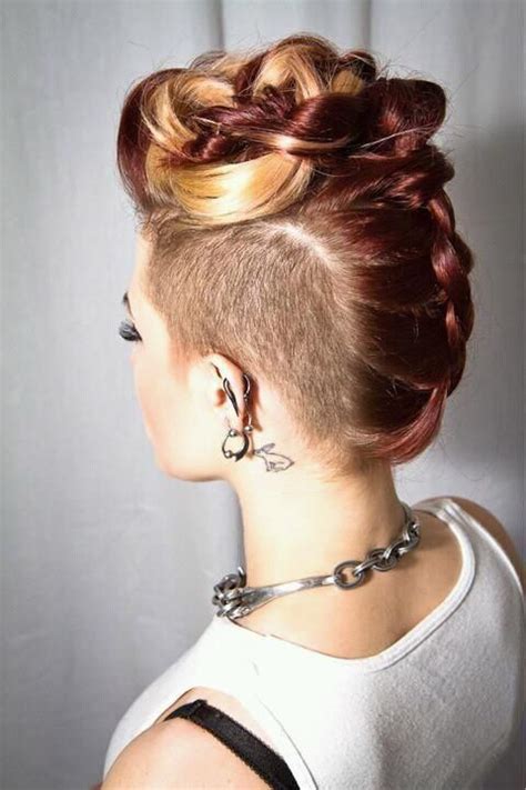 Punk Mohawk Hairstyles For Girls Girl Haircuts Undercut Hairstyles