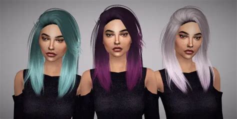 Sims 4 Hairs Aveline Sims Leahlillith`s Pretty Thoughts Hair