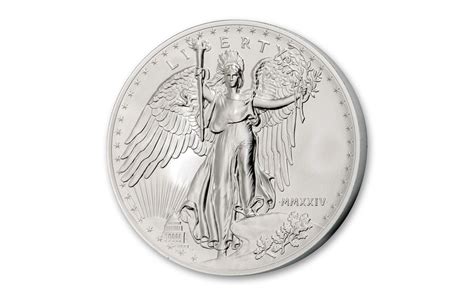2024 1 Oz Silver Saint Gaudens Winged Liberty Hr Medal Specimen Govmint
