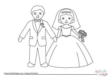 The following are the reasons why these coloring pages are loved. Bride and groom colouring page 2 | Groom colours, Wedding ...