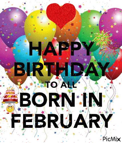 February Birthdays Free Animated  Picmix