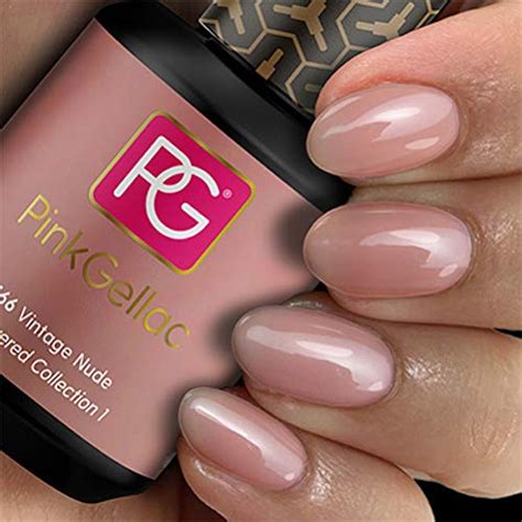 Amazon Com Pink Gellac Vintage Nude Soak Off Uv Led Gel Polish Beauty Personal Care