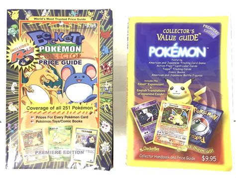 Rookie cards, autographs and more. Lot - (3) Pokémon Card Collectors Price & Value Books