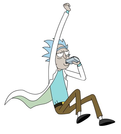 Rick And Morty Rick Flying Transparent Png Stickpng
