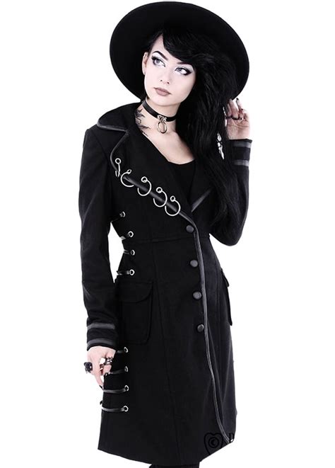 Restyle Pierced Gothic Coat Attitude Clothing