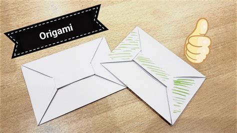 Um ein klassisches kuvert zu basteln, in den ein zweimal. DIY- easy Origami - Briefumschlag Tutorial ☆ - YouTube