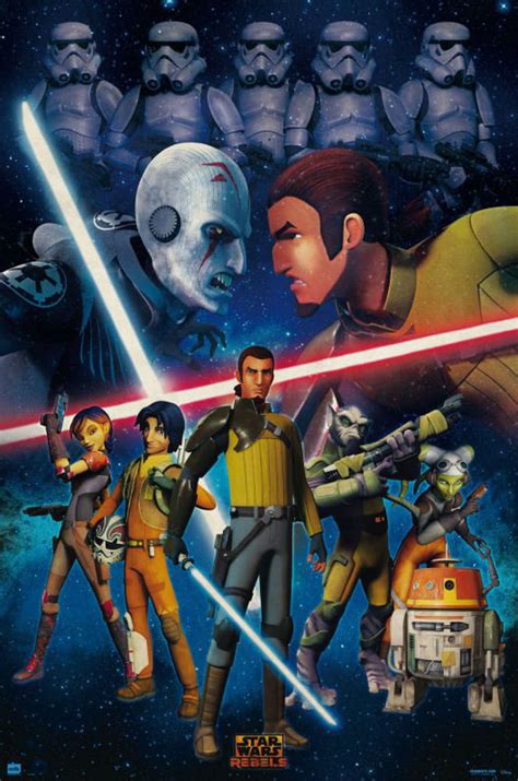 Star Wars Rebels Tv Show Poster Print Duel Kanan Vs The