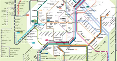 Map Of Vienna Commuter Rail S Bahn Stations And Lines