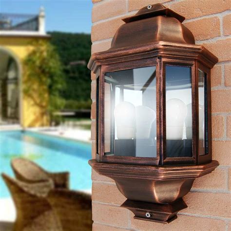 Applique da parete moderno bianco orientabile. VENUS Mezza Lanterna a Parete Illuminazione Tradizionale ...