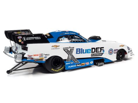 Auto World Awn004 124 Scale John Force 2021 Chevy Camaro Bluedef Funny