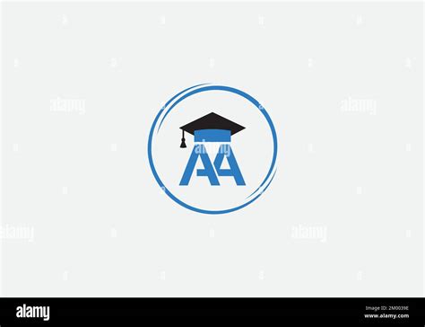 Academic Education Symbol And Student Hat Logo Education Cap Monogram