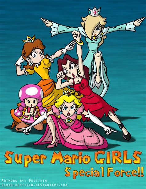 Super Mario Girls Special Force By Niban On