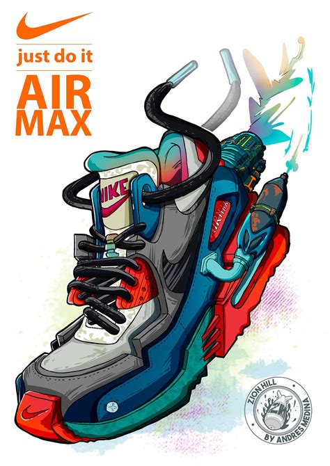 Nike Airmax On Behance Nike Art Sneakers Illustration Sneaker Art