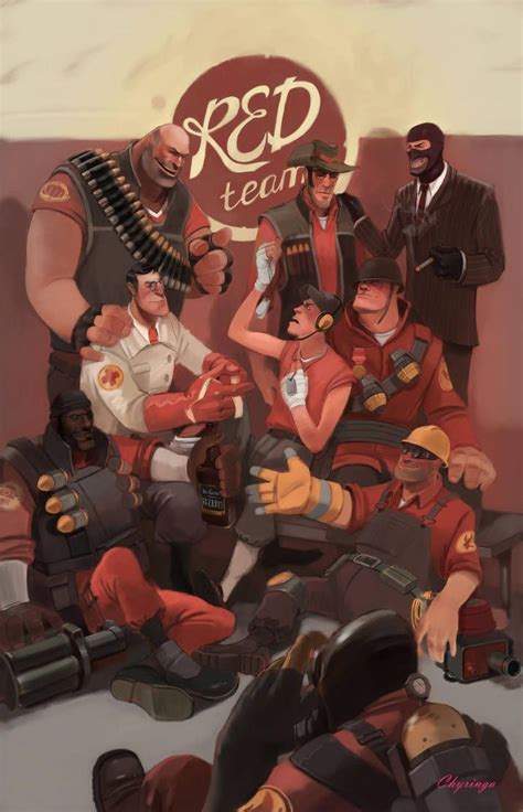 Together By Chyringa Team Fortess 2 Red Team Tf2 Scout Team