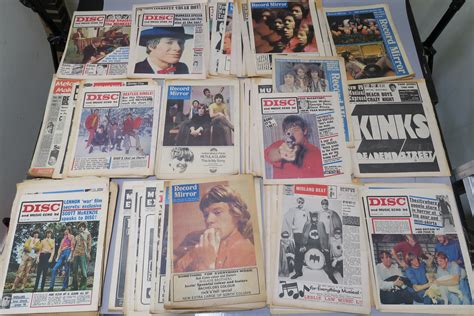 Large Collection Of 1960s Original Pop Newspapers Including The Record