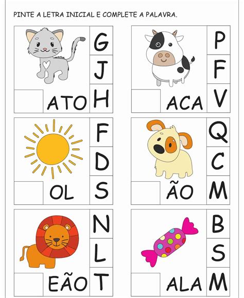 atividades para educação infantil veja algumas maneiras de ensinar o alfabeto para crianças