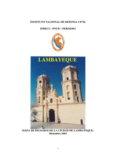 Pdf Mapa De Peligros De La Ciudad De Lambayeque Pdfslide Tips