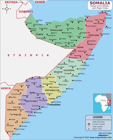 Somalia Map Hd Political Map Of Somalia To Free Download