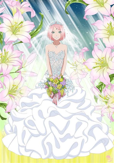 Bride By Hanabi Rin On Deviantart Sakura Haruno Sakura And Sasuke