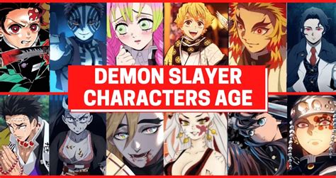 Demon Slayer All Main Characters Age Revealed