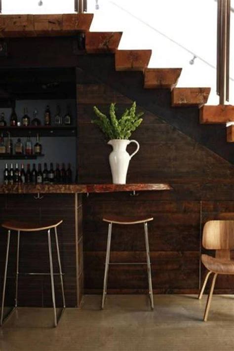 Really for homeowners to take care of the staircases of these homes as an afterthought. COOL BAR DESIGN | Bar under stairs, Home bar designs ...