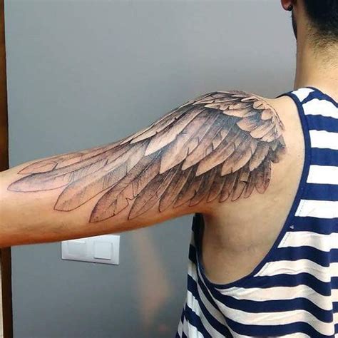 Wing Tattoo On Shoulder Designs Ideas And Meaning Tattoos For You