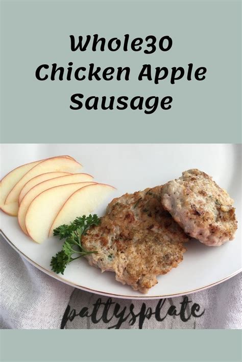 Senior culinary nutritionist natalia hancock shares her healthy and delicious recipe for chicken apple sausage. Chicken Apple Sausage | Chicken apple sausage, Easy healthy recipes, Healthy recipes