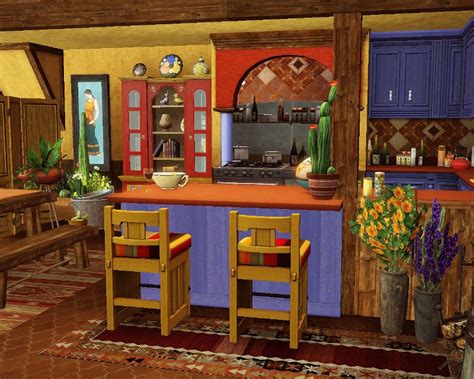Mexican Inspired Kitchen Cabinets