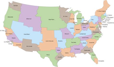 The United States Redrawn With 50 Equal Population States Neatorama