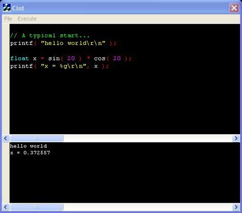 Building A Simple C Script Compiler From Scintilla And Cint Codeproject