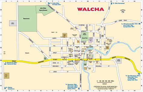 Walcha New England North West Nsw Maps Street Directories