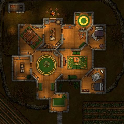 Rich Farmer S Mansion X Battlemaps Dnd World Map Fantasy World The