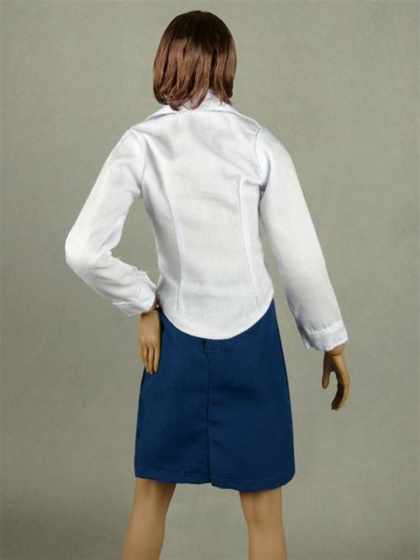 Nouveau Toys 16 Scale Female White Shirt And Navy Skirt Set