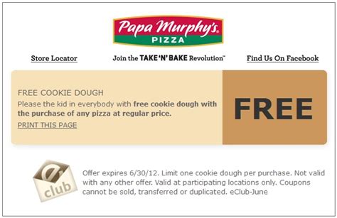 Latest papa murphy's coupon and promo code for july, 2020, save up to 50% at checkout in papa murphy's, big discount save with couponwcode now! Papa Murphy's Printable Coupon - Expires June 30, 2012