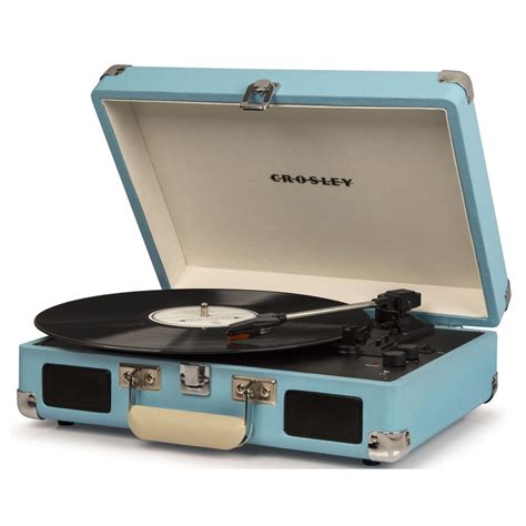 Crosley Cruiser Deluxe Portable Turntable Turquoise At Gear4music