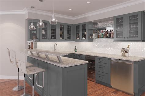 Grey kitchen cabinets are always the top choice among the countless available cabinets. Graphite Grey Shaker - Ready To Assemble Kitchen Cabinets ...