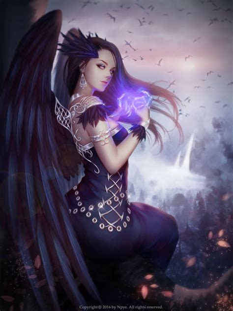 Crow Queen 2 Fantasy Art Fantasy Girl Fantasy Artwork