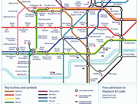 Central London Tube Map