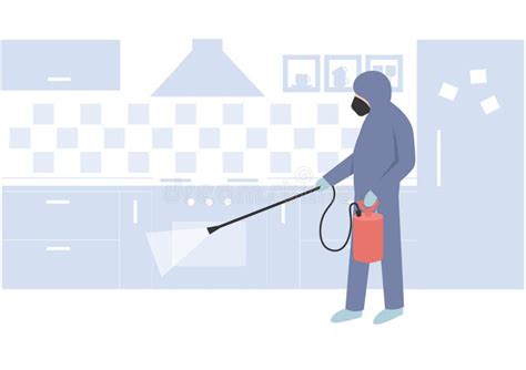 Pest Control Disinfection Service Exterminating Insects In The