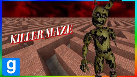 Gmod Killer Maze Challenge Fnaf 6 Wfriends Youtube