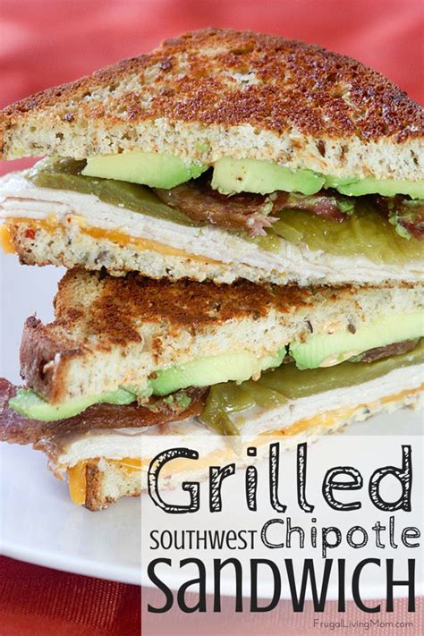 Grilled Southwest Chipotle Turkey Sandwich AD Frugal Living Mom